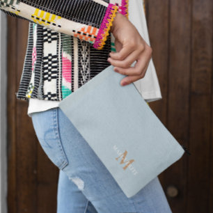 Personalised Name Monogram Accessory Pouch