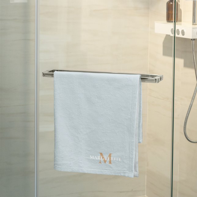 Personalised Name Monogram Bath Towel Set (Creator Uploaded)