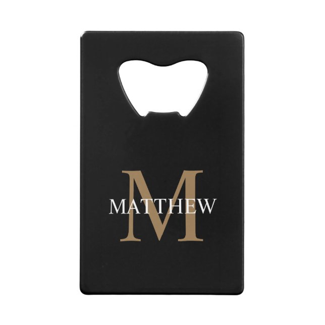 Personalised Name Monogram Black (Front)