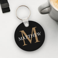 Personalised Name Monogram Black