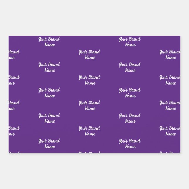 Personalised Name Monogram Business Wrapping Paper (Front)