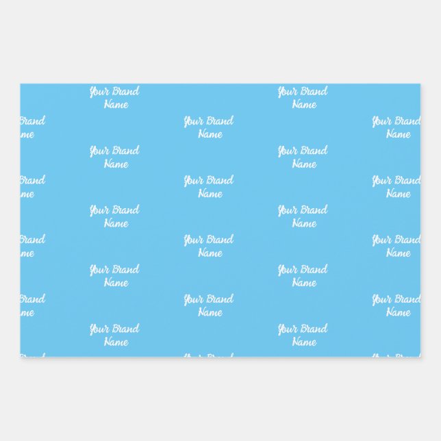 Personalised Name Monogram Business Wrapping Paper (Front)