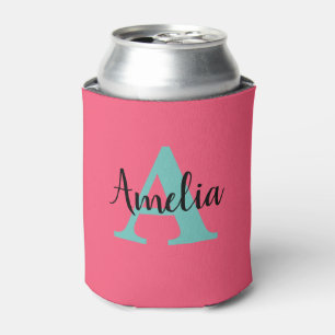 Personalised Name Monogram Can Cooler