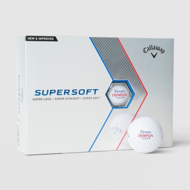 Personalised Name Monogram for Classy Golfplayers Golf Balls (Packaging)