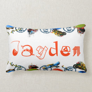 Personalised Name Monogram for Jayden/Boys Lumbar Lumbar Cushion