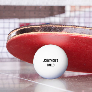 Personalised Name Monogram Funny Ping Pong Ball