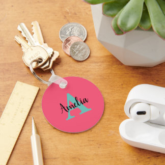 Personalised Name Monogram Key Ring