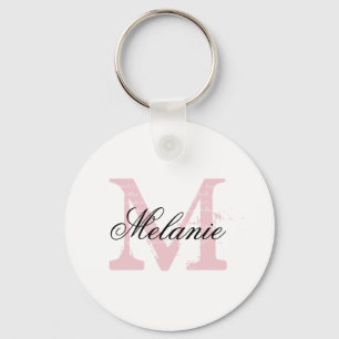 Personalised name monogram letter keychains