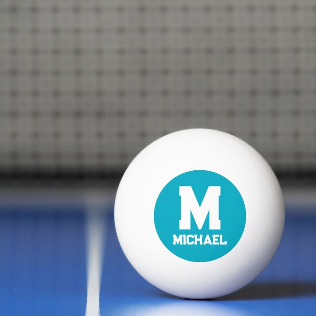 Personalised Name Monogram Ping Pong Ball (Net)