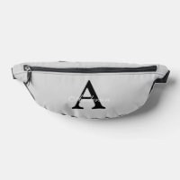 Personalised Name Monogram Silver Background