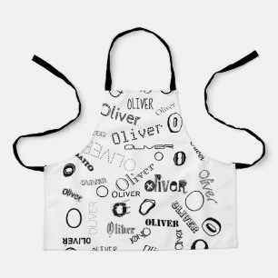 Personalised Name Monogram Smock Apron