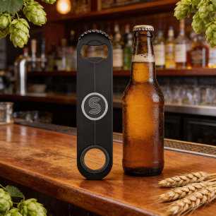 Personalised name monogram speed bottle opener