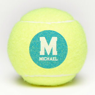 Personalised Name Monogram Tennis Balls