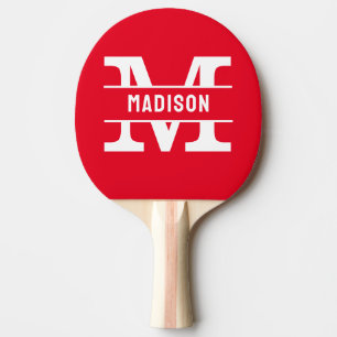 Personalised Name Monogramm Table Tennis Rackets Ping Pong Paddle