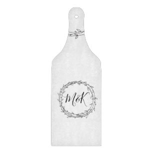 Personalised Name Monograms Couple Cutting Board