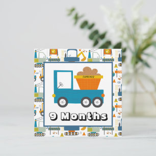 Personalised Name Monthly Milestone Markers Invita Invitation