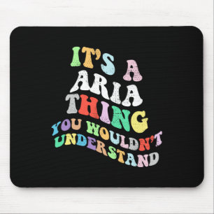 Personalised Name Mothers Day Outfit For Women Ret Mouse Pad