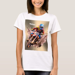 Personalised name Motocross T-Shirt