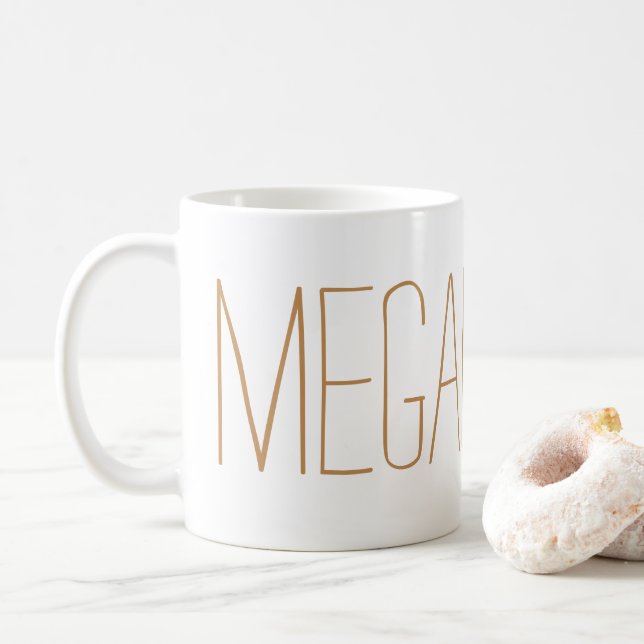 personalised name mug (With Donut)