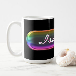 Personalised Name Mug | Iridescent Glass Effect 