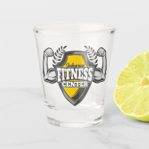 Personalised NAME Muscle Fitness Trainer Gym Shot Glass