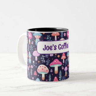 Personalised Name Mushroom Gift Mug