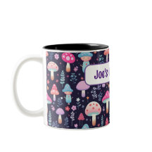 Personalised Name Mushroom Gift Mug