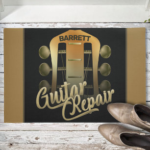 Personalised NAME Music Guitar Repair Musician Doormat