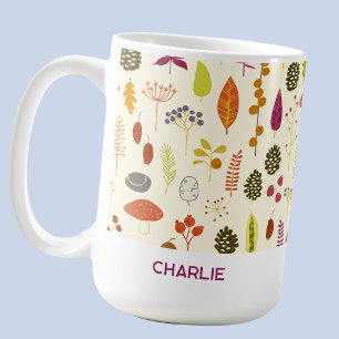 Personalised Name Nature Woodland Forest Coffee Mug