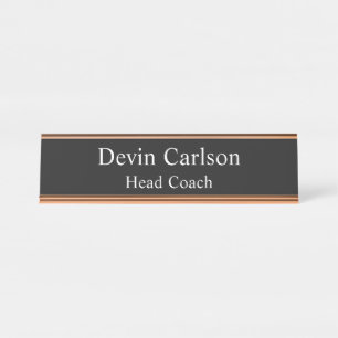 Personalised Name New Job Manager Custom Office Desk Name Plate