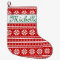 Personalised name nordic Christmas stocking