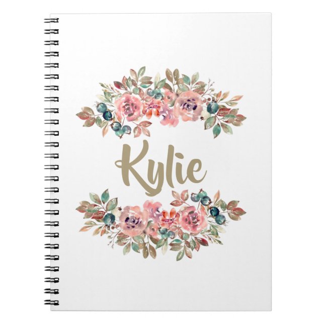 Personalised Name Notebook | Custom Gifts for Her (Front)