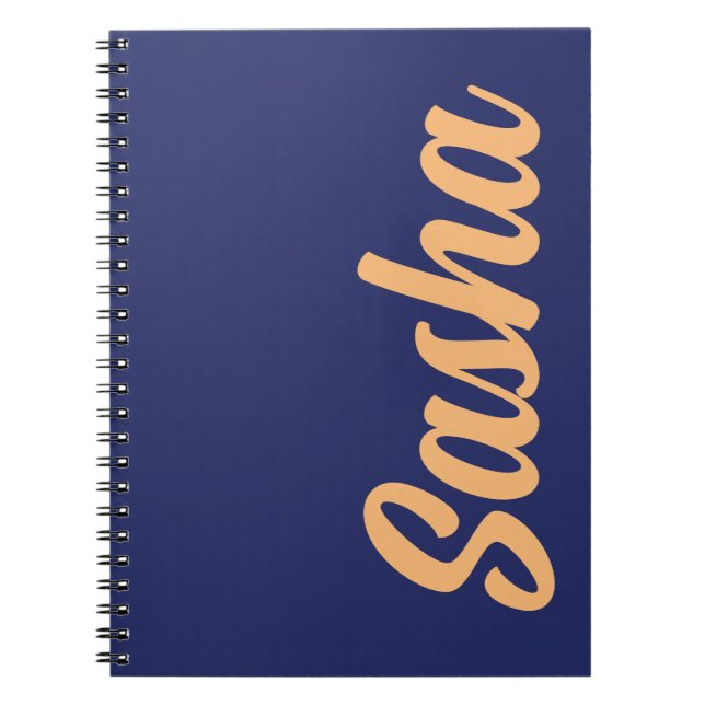 Personalised Name Notebook Writing Journal (Front)