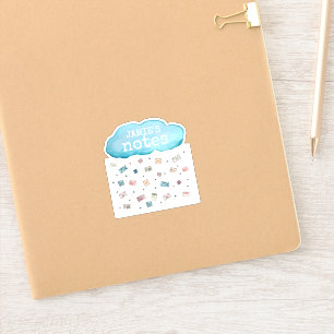 Personalised Name Notes Rain Cloud