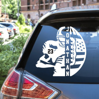 Personalised Name & Number Football Decal