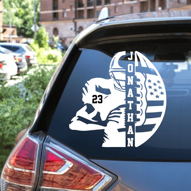 Personalised Name & Number Football Decal (Creator Uploaded)