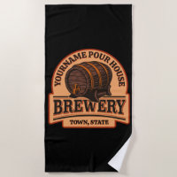Personalised NAME Old Oak Barrel Beer Keg Brewery