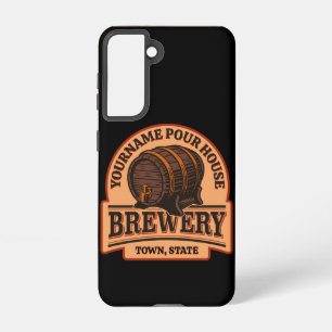 Personalised NAME Old Oak Barrel Beer Keg Brewery  Samsung Galaxy Case