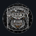 Personalised NAME Old West Whiskey Brewery Bar Dartboard<br><div class="desc">Personalise this truly unique,  one-of-a-kind Old Western Style Whiskey Liquor Brewery Bar Gift. Perfect addition to the man cave (or woman cave!),  western ,  hot rod classic car garage or kitchen. Customise with your Name or Custom Text!</div>