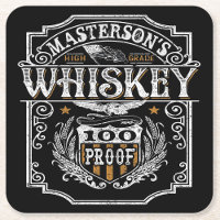 Personalised NAME Old West Whiskey Brewery Bar