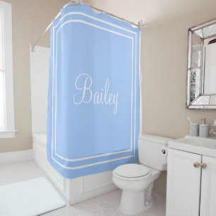 Personalised name or initial shower curtain