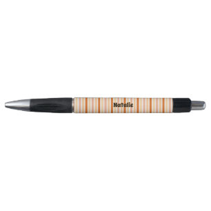 Personalised Name ORANGE LINE STRIPES