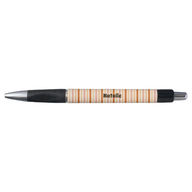 Personalised Name ORANGE LINE STRIPES (Front)