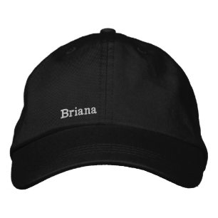 personalised name, personalised text embroidered hat
