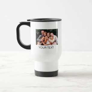 Personalised Name Photo Collage Monogram Gift Travel Mug