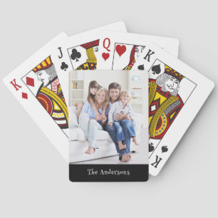 Personalised Name Photo Playing Cards