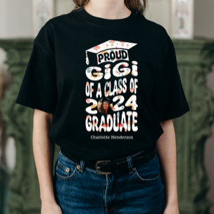 Personalised Name Photo Proud Gigi 2024 Graduate T-Shirt