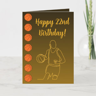 Personalised Name Photo Sentiment Sport Basketball Card