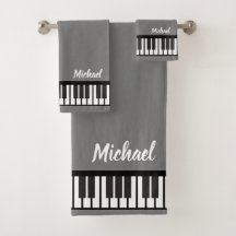 Personalised NAME Pianist Piano Keys 