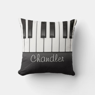 Personalised NAME Pianist Piano Keys Music Teacher Cushion